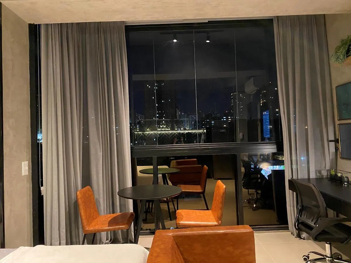 Cama Queen- Loft Super Moderno Na Vila Olimpia São Paulo 0*,
