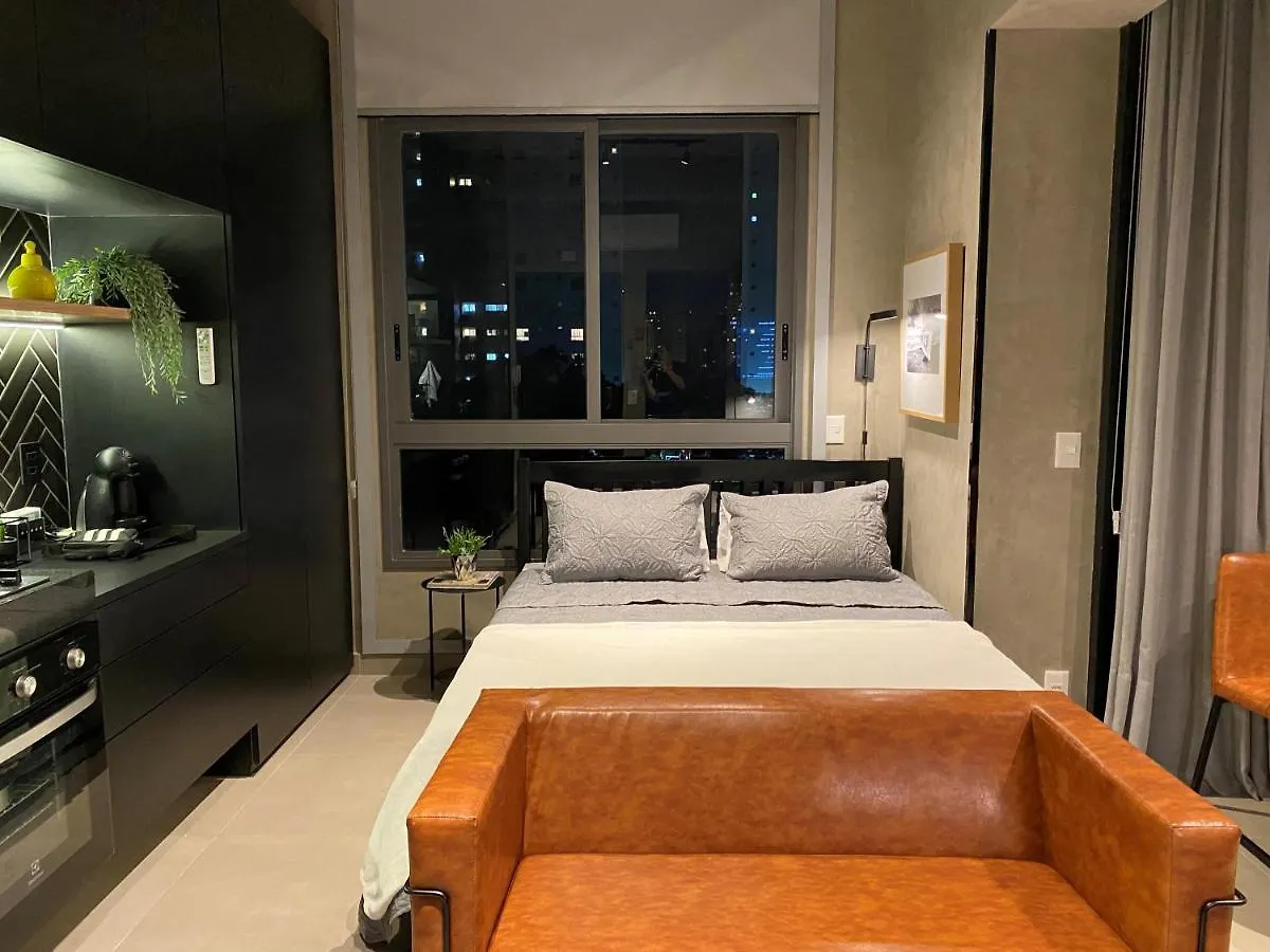 Cama Queen- Loft Super Moderno Na Vila Olimpia São Paulo 0*,  Brazilië