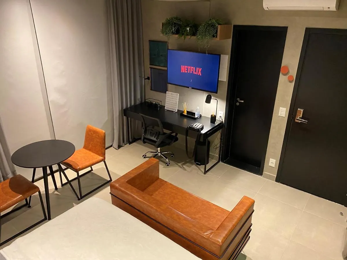 Cama Queen- Loft Super Moderno Na Vila Olimpia São Paulo Appartement