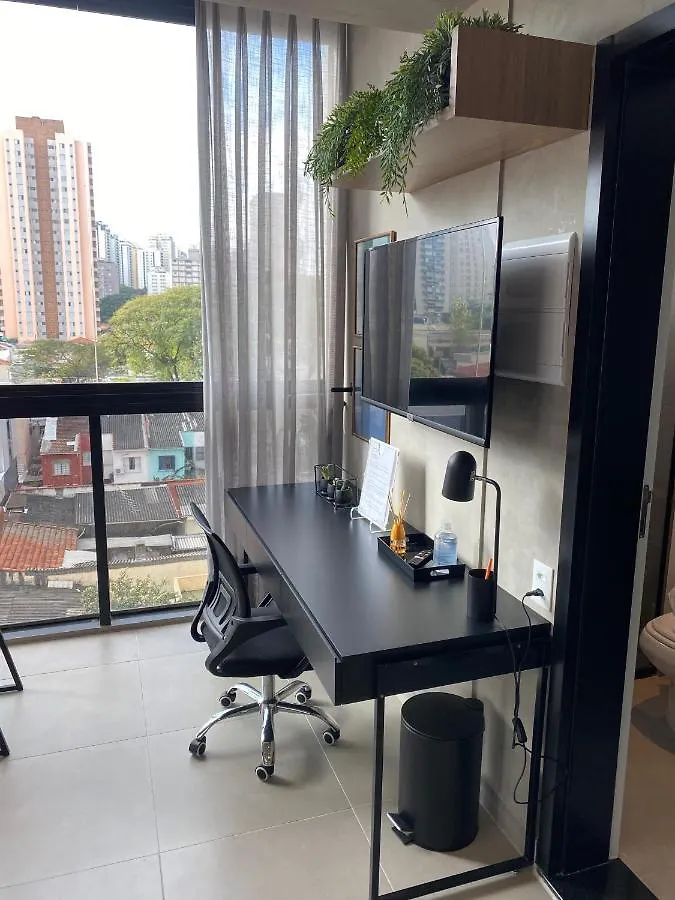 Cama Queen- Loft Super Moderno Na Vila Olimpia São Paulo 0*,  Brazilië