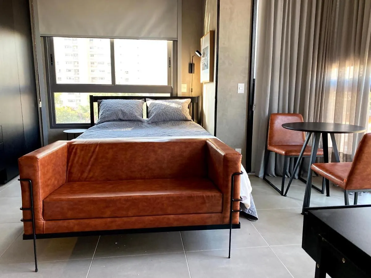 Cama Queen- Loft Super Moderno Na Vila Olimpia São Paulo Appartement