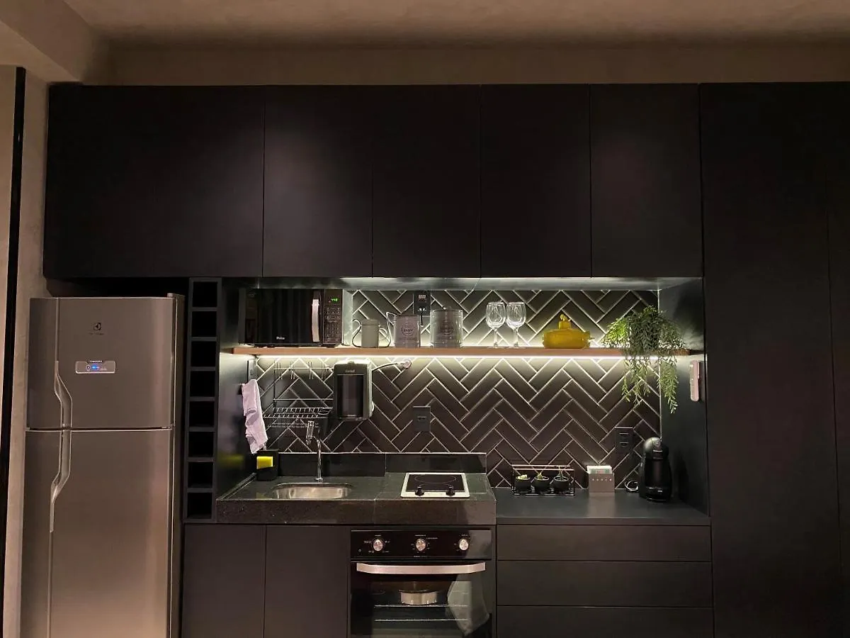 Cama Queen- Loft Super Moderno Na Vila Olimpia São Paulo 0*,  Brazilië